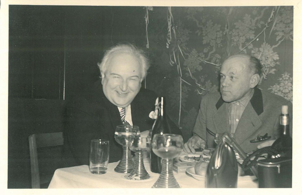 Franz Rau mit Regierungsinspektor Jakobus Mayer